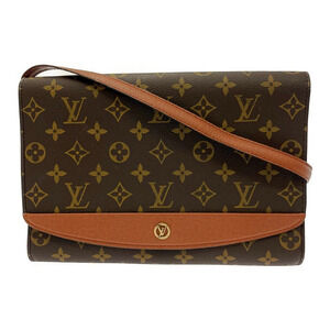 LOUIS VUITTON Monogram Bordeaux Red Shoulder Bag Brown